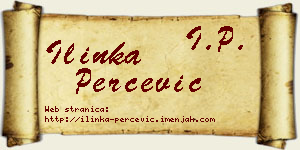 Ilinka Perčević vizit kartica